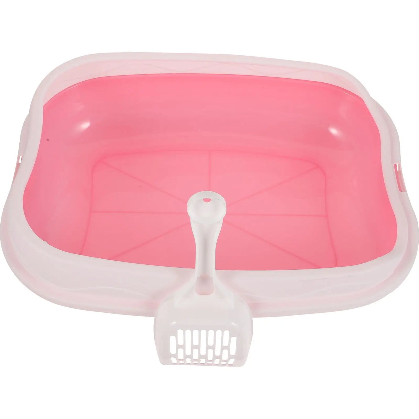 Pink Cat Litter Box Kitten Pan Large Capacity Open Type Anti Splash Breathable Fresh Pet Supplies Home Toilets Bathrooms