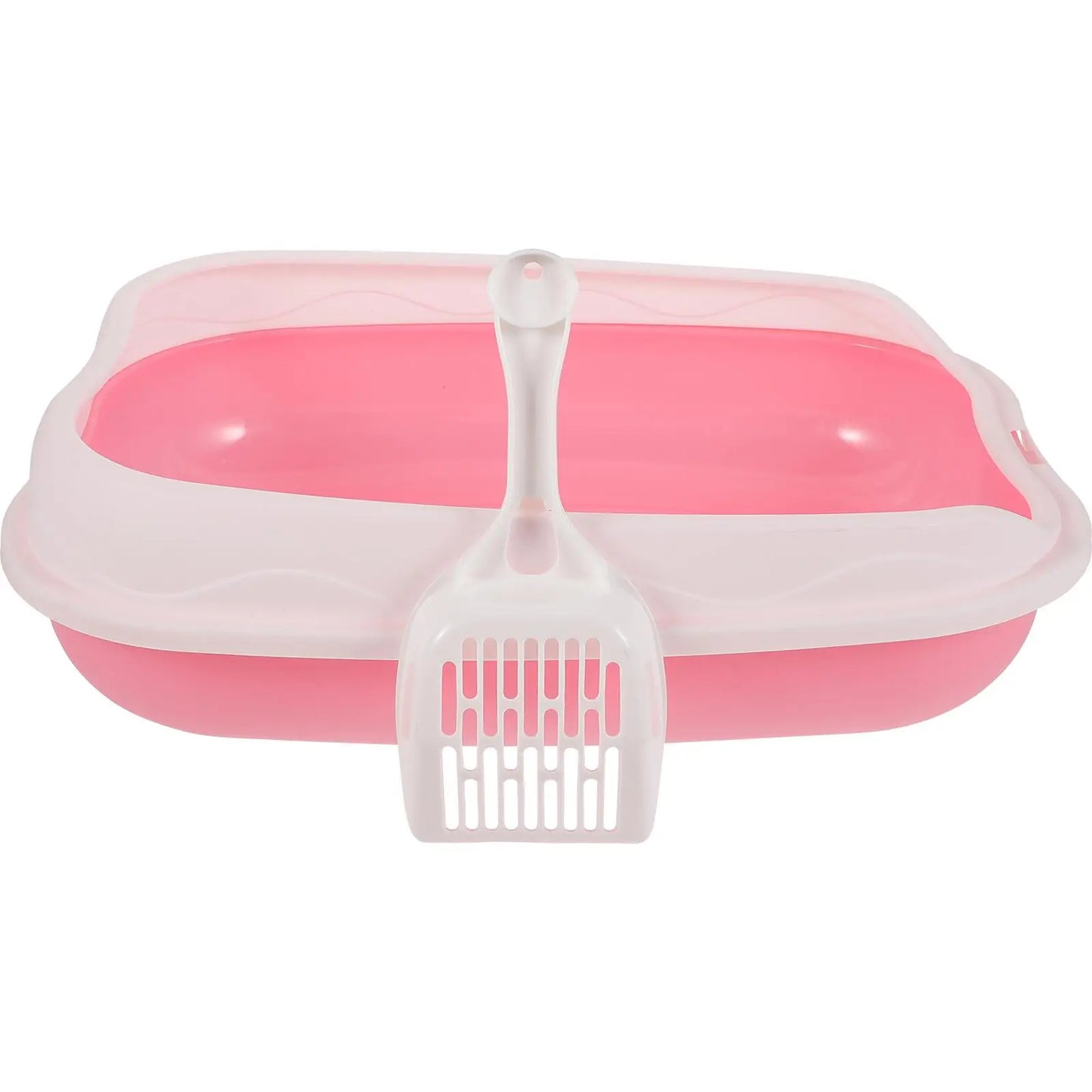 Pink Cat Litter Box Kitten Pan Large Capacity Open Type Anti Splash Breathable Fresh Pet Supplies Home Toilets Bathrooms
