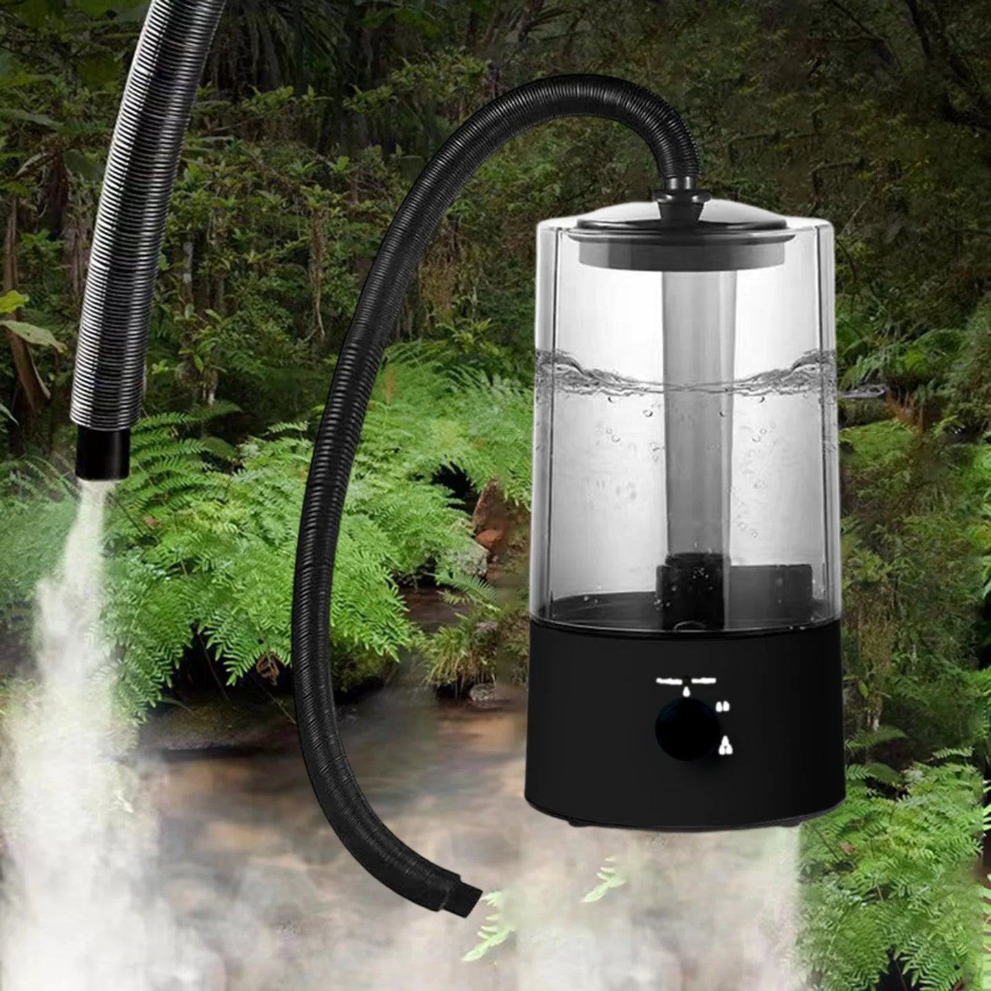 4L Reptile Humidifier Terrarium Fogger EU Power Adapter Top Fill Design Knob Control for Reptiles Amphibians Pet Supplies