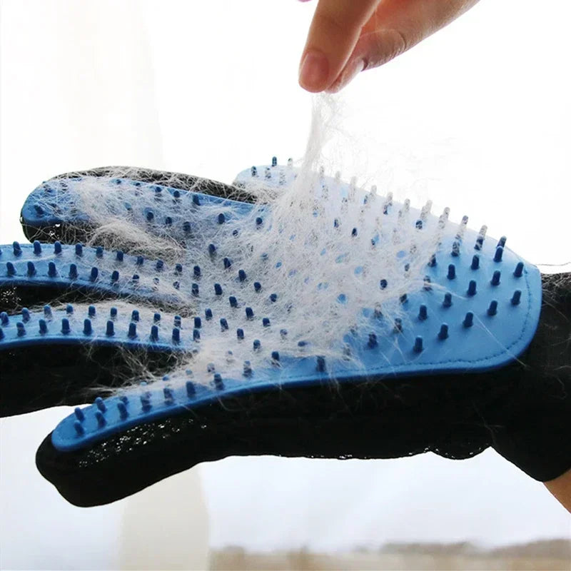 Pet Hair Remove Gloves Rubber Cat Grooming Hair Deshedding Brush Dog Comb for Bath Remover Clean Massage Pet Gloves