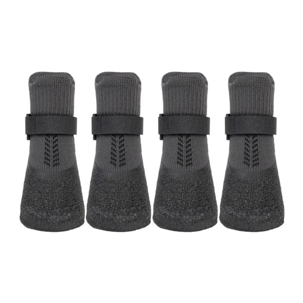 4pcs Pet Supplies Waterproof Pet Socks Shoes Breathable Anti-dirty Dog Shoes Non-slip Dog Paw Protector Winter