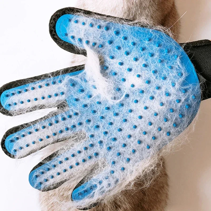 Pet Hair Remove Gloves Rubber Cat Grooming Hair Deshedding Brush Dog Comb for Bath Remover Clean Massage Pet Gloves